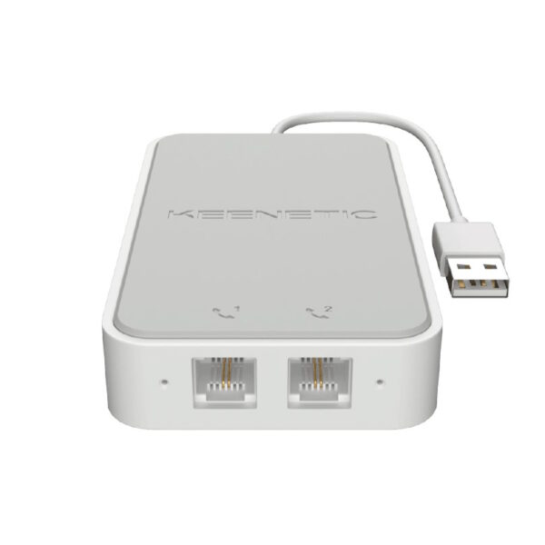 KEENETIC LINEAR (KN-3110), ADATTATORE VOIP 2 PORTE FXS RJ11, COMPATIBILE CON TUTTI GLI OPERATORI