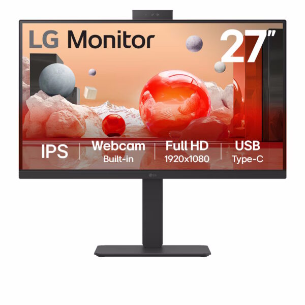 LG MONITOR 27 LED IPS 100Hz 16:9 FHD 5ms 250 CDM, WEBCAM, PIVOT, USB-C DOCK, DP/HDMI, MULTIMEDIALE