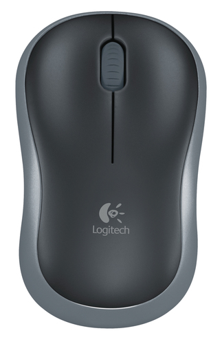 LOGITECH MOUSE WIRELESS M185 FULL-SIZE, OTTICO, USB, GRIGIO
