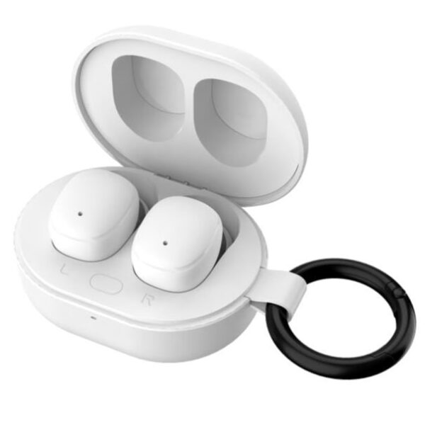 VULTECH AURICOLARI BLUETOOTH 5.3, HI-FI STEREO, CUSTODIA DI RICARICA FUNZIONE, BIANCO