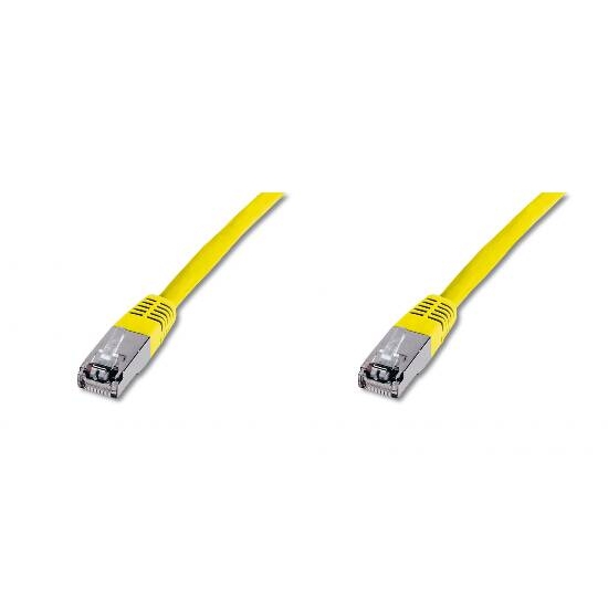 Cavo rete cat.5 1mt ftp colore giallo