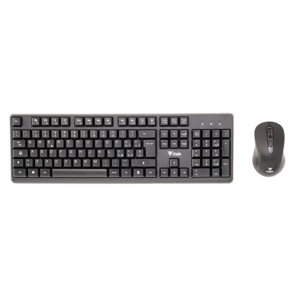 Kit tastiera e mouse wireless itek dec w01 2,4ghz