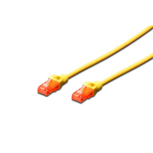 Cavo rete cat.6 0,5mt rame lszh colore giallo