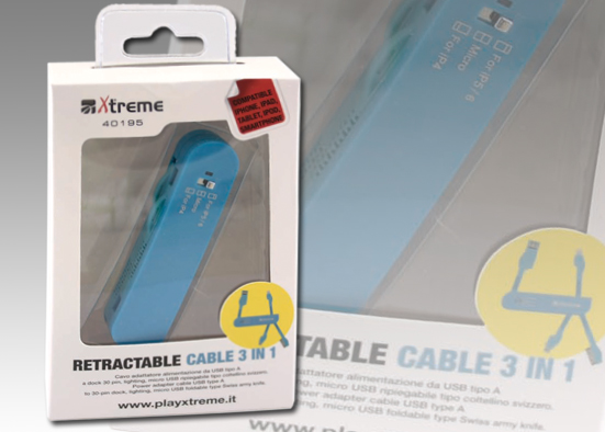 Adattatore alimentazione usb per iphone 4/5/micro usb xt40195