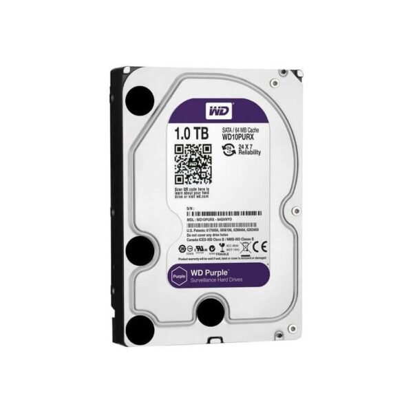 Hard disk 3,5 1tb sata western digital purple wd10purz 64 mb