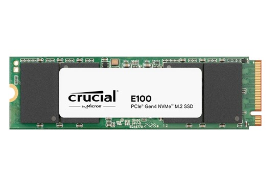 Ssd 480gb crucial e100 m.2 pcie 4.0 nvme ct480e100ssd8