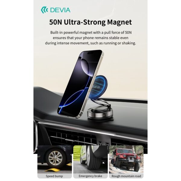 Supporto smartphone magnetico in metallo multi-angolo reg. devia