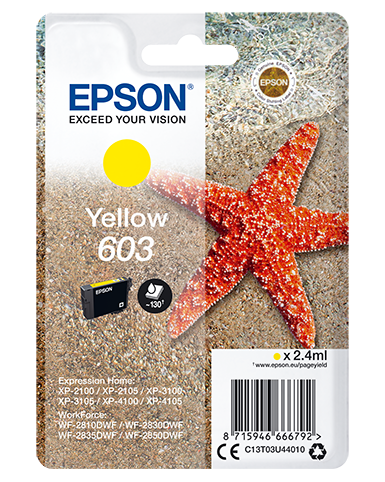EPSON CARTUCCIA INK GIALLO STELLA MARINA, 603