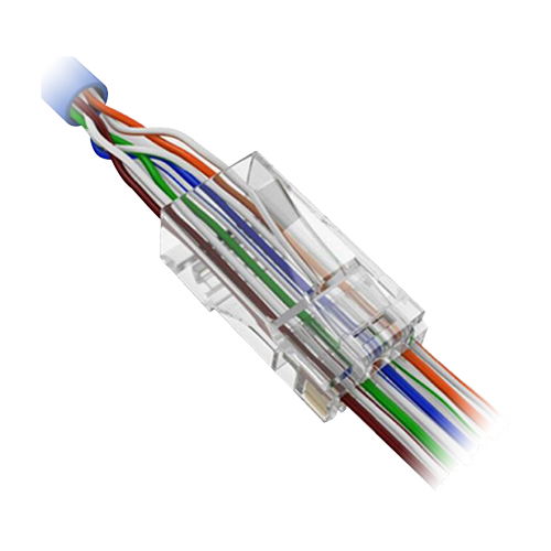 Plug di rete rj45 utp cat.6 con conf. 50pz safire