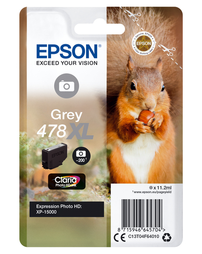 EPSON CART INK GRIGIO PHOTO HD 478XL SCOIATTO