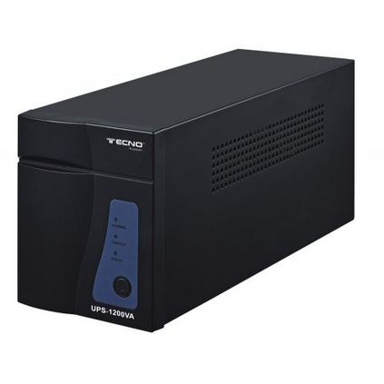 Ups tecno 1200va 500w 3 uscite tripolare e schuko auto-restart