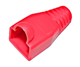 Copriconnettore per plug rj45 rosso confezione 10 pz.