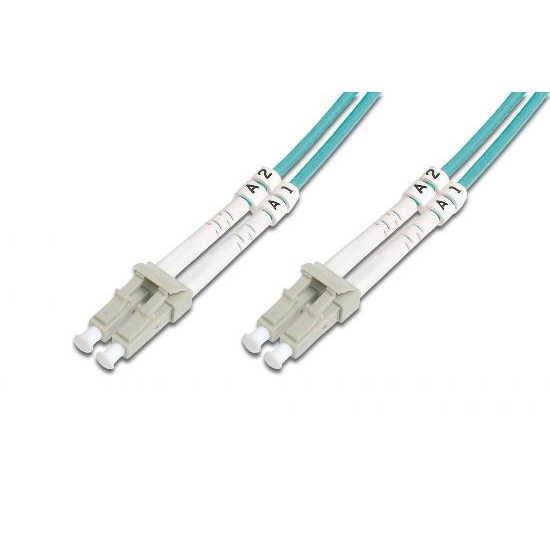 Cavo fibra ottica  5mt connettori lc-lc 50/125m om3 multim. blue