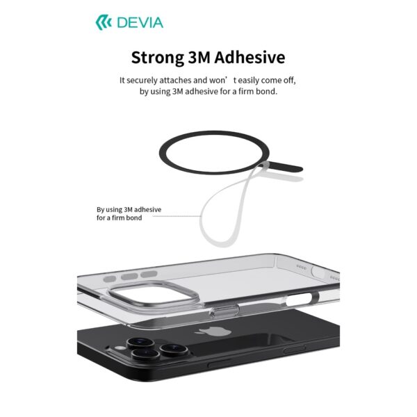 Adesivi magnetici universali per magsafe cover 2pz bk+wh devia