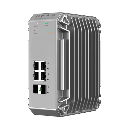 REYEE CLOUD INDUSTRIAL SWITCH L2 FULL MANAGED IP40. 4X1GE POE+ POWER BUDGET 120W 2XSFP