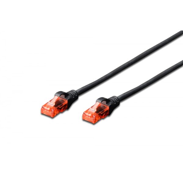 Cavo rete cat.6 0,25mt rame nero