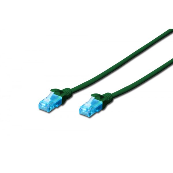 Cavo rete cat.5 0,5mt rame colore verde