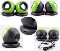 Speakers usb stereo black forma sferica tecno sp33 5w rms