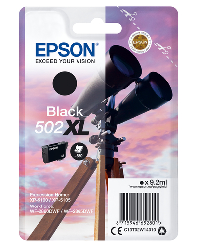 EPSON CART INK NERO BINOCOLO 502XL