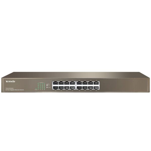 Hub switch 16 porte gigabit tenda teg1016g rackmount