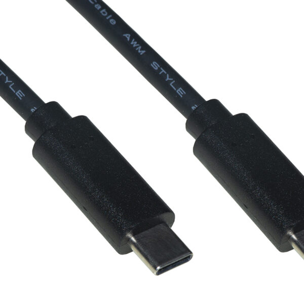 Cavo usb type c 2.0 maschio/maschio 3a 2mt link nero