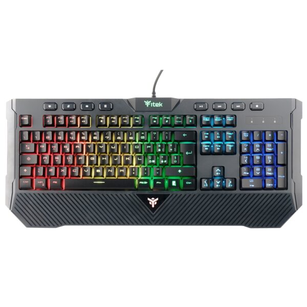 Tastiera gaming itek q11 a membrana rgb multimediale