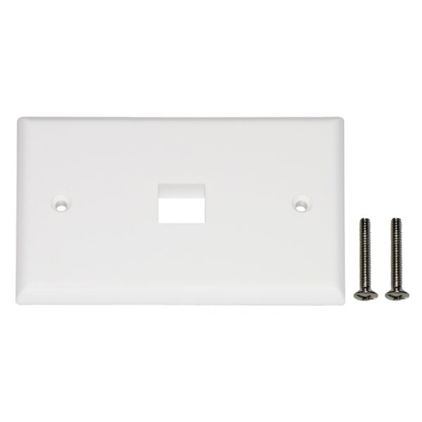 Placca portafrutti 1 posto per rj45 colore chiaro 503
