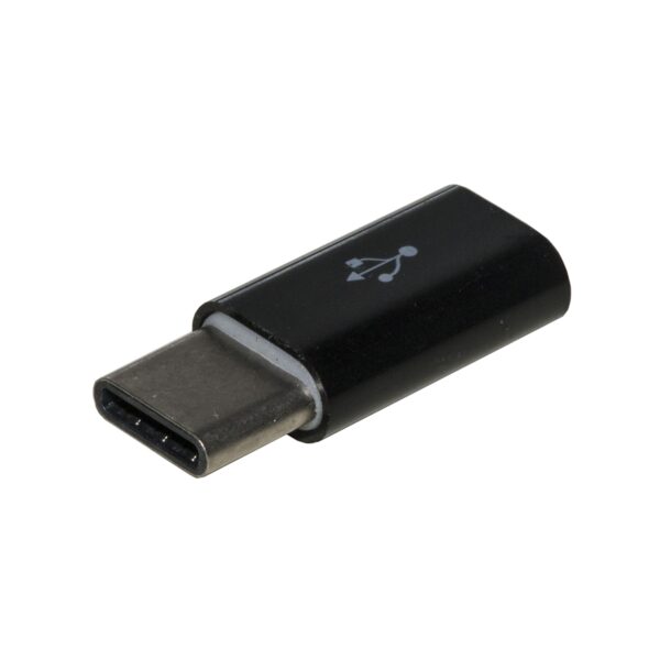 Adattatore usb type c maschio a micro usb femmina nero link