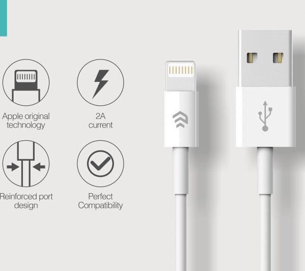 Cavo da usb a lightning 2a devia smart 2mt bianco