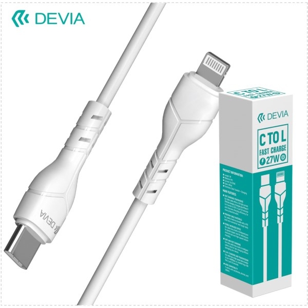 Cavo devia kintone da type c a lightning 27w 1mt (ric. esposit.)