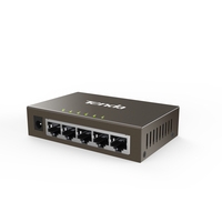 Hub switch 5 porte gigabit tenda teg1005d metallo desktop/wall