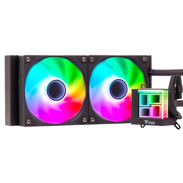 Dissipatore a liquido itek hydro cube 240b argb led universale