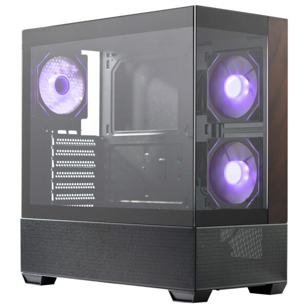 Cooler Master Elite 690 Wood Black, mid tower, supporto MB ATX/mATX/mITX, 
