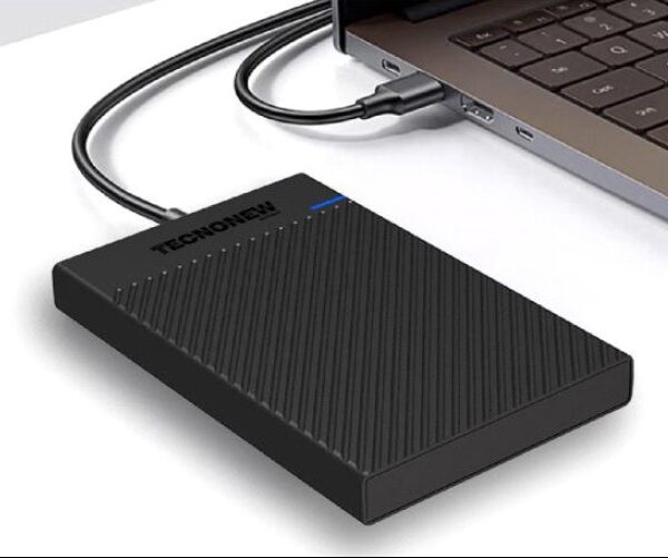 Box per hard disk 2,5 sata tecnonew usb-a e type-c tn-us221