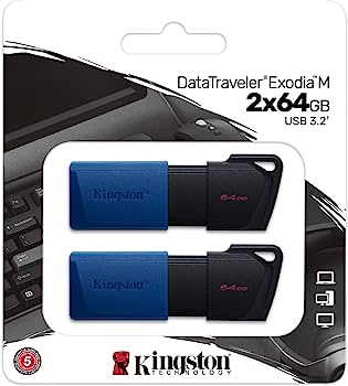 Pen drive 64gb usb 3.2 kingston dtxm/64gb-2p exodia m pack 2 pz