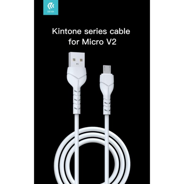 Cavo da usb a micro usb devia kintone 2.1a 1mt bianco