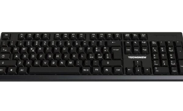 Tastiera usb multimediale ita black tecnonew tn-k29 cavo 1,35mt