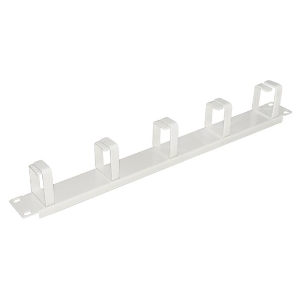 Pannello passacavi 5 anelli per rack 19