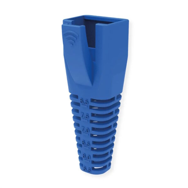 ROLINE CAPPUCCIO DI PROTEZIONE PER RJ45, TAGLIABILE, 10 PEZZI, BLU