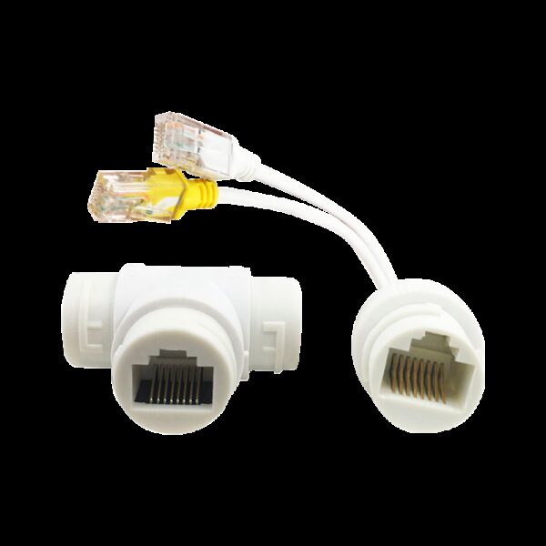 Accoppiatore e splitter poe rj45 ieee 802.3af/at 130mt safire