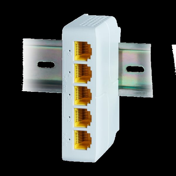 4xge + 1xge poe extender din  1in4 out