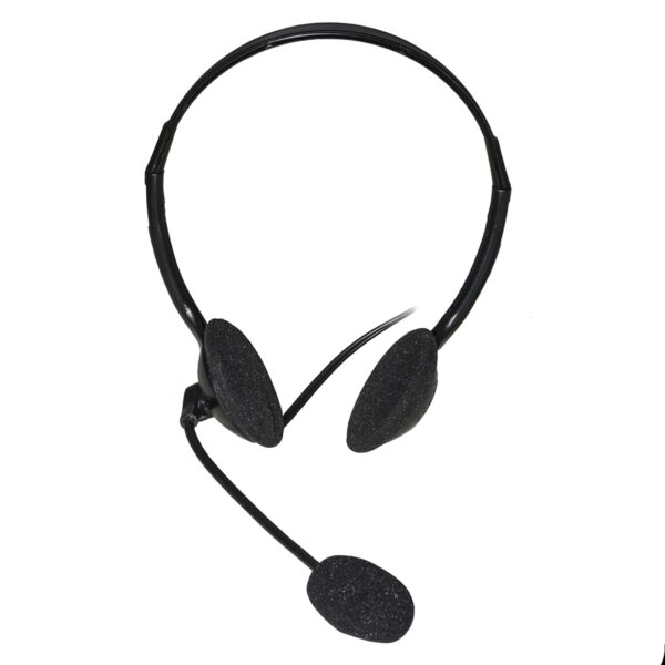 Cuffie con microfono link lkhs03 nere jack 1 connettore 3,5