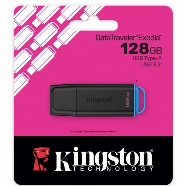 Pen drive 128gb usb 3.2 kingston dtxg2/128gb exodia gen2
