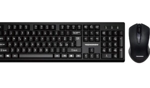 Kit tastiera e mouse wireless tecnonew tn-ws736 kit 1000 dpi