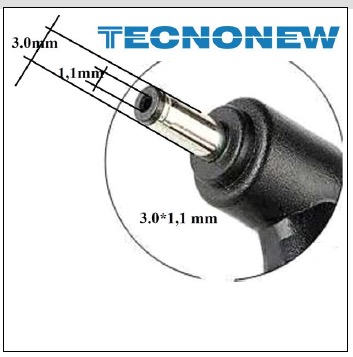 Alim. x nb acer 19v 65w 3,42a 3,0*1,1mm tecnonew 6509 (7064)