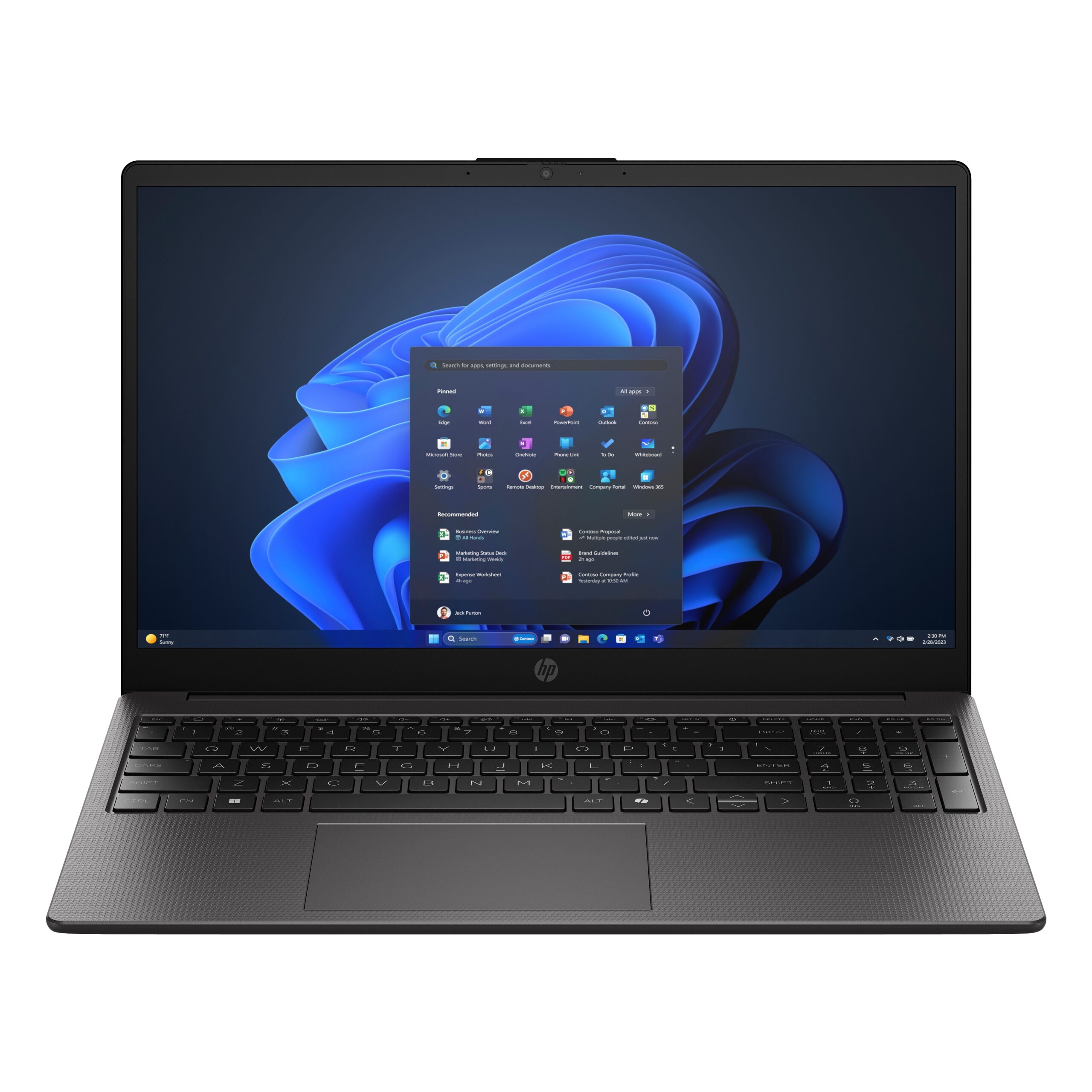 Nb hp 250r g9 15,6" fhd core 5 120u 8gb ssd 512gb free dos